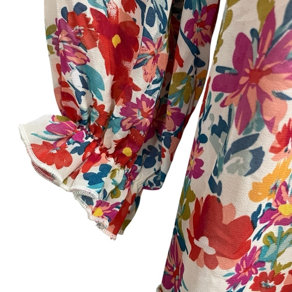BOHME Floral Long Sleeve Maxi Dress Size XS - Picture 6 of 11